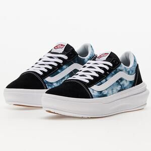 Vans Old Skool Overt CC Tie-Dye Blue Black Sneakers Size 10